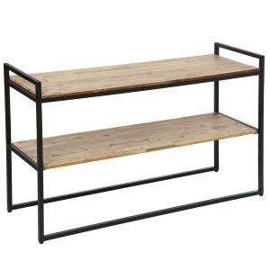Consolle industriale in legno