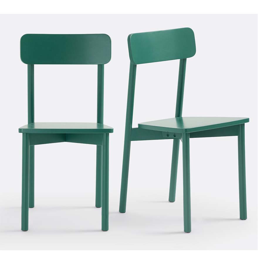 Sedia in legno verde