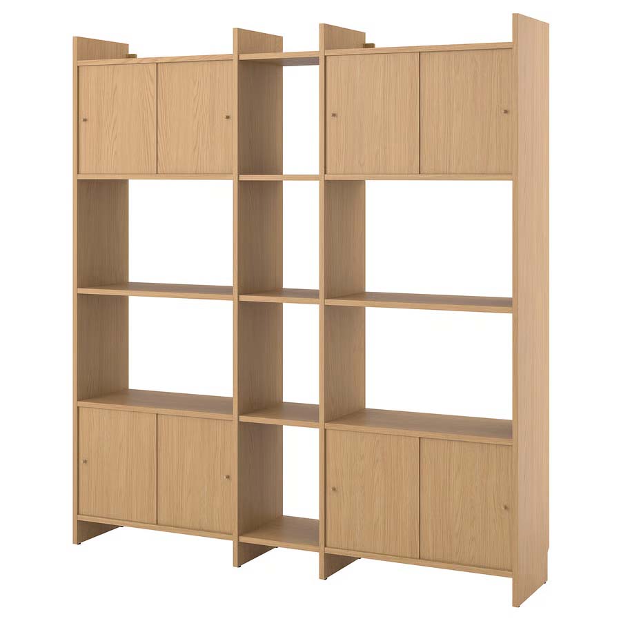 Libreria modulare effetto rovere