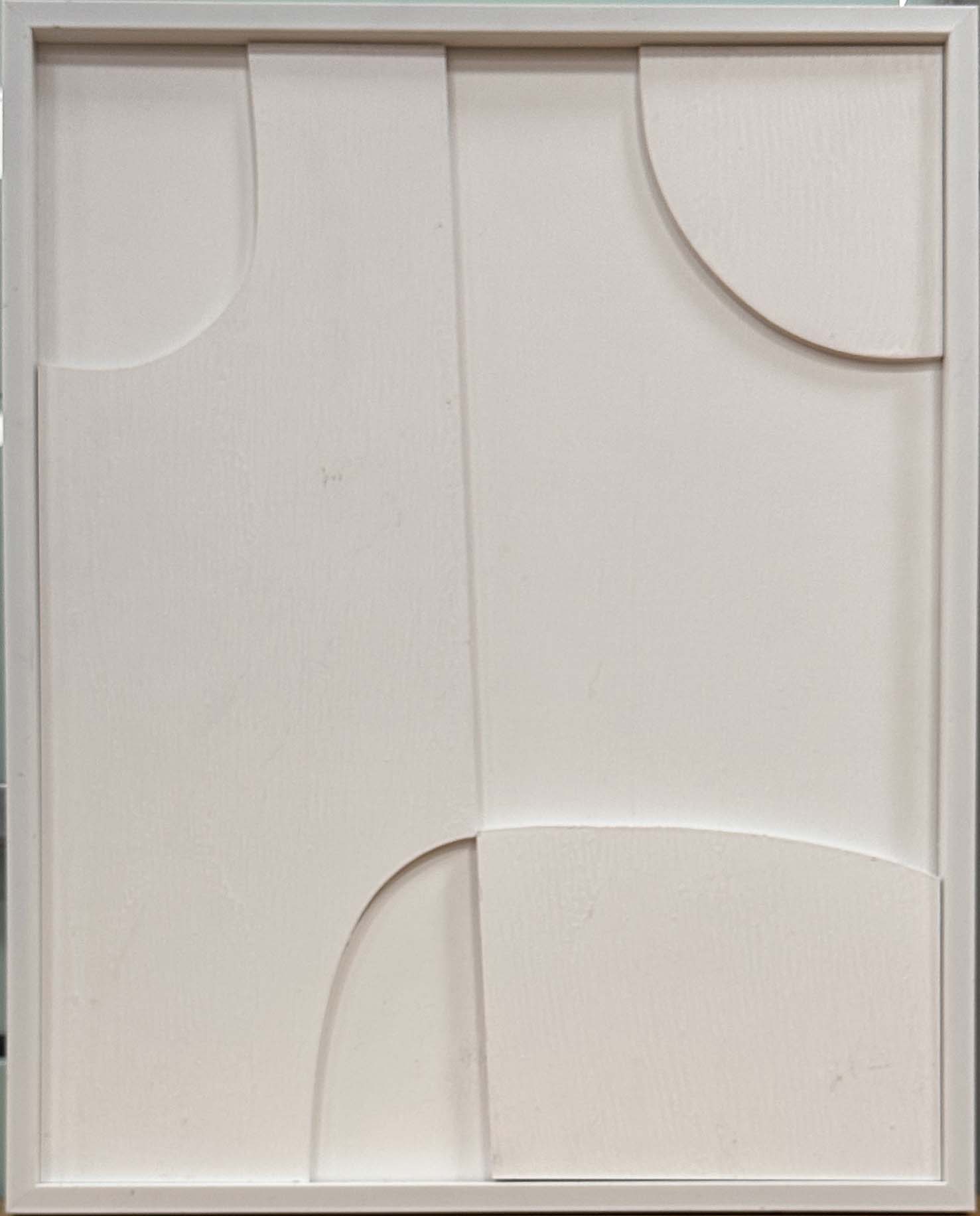 Quadro piccolo in legno bianco